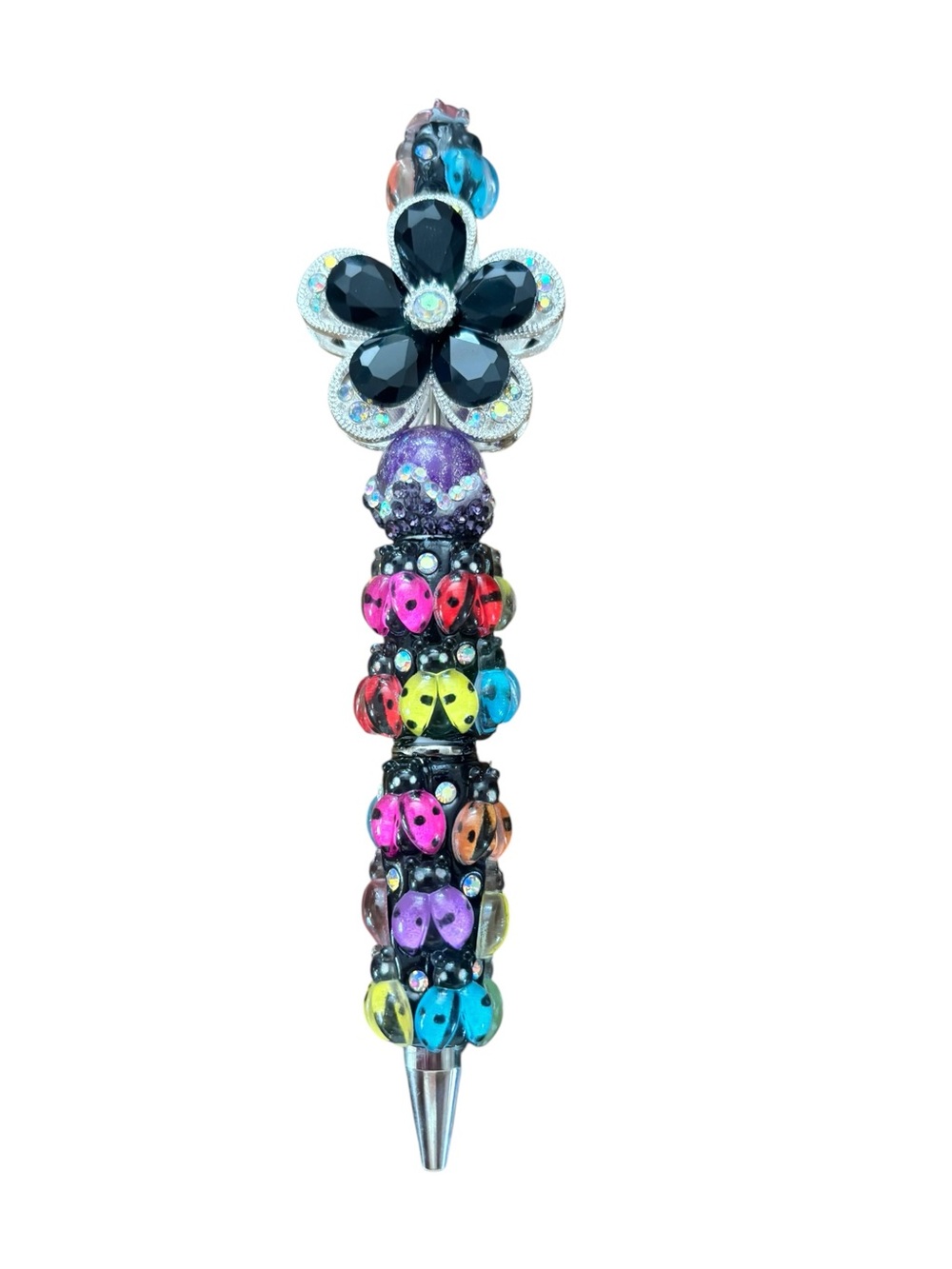 Lady Bug Rainbow Pens Handmade By AB INKS HANDMADE EXPRESSIONS - Picture 10 of 10